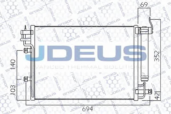 J. Deus 765M23 Радіатор кондиціонера (Конденсатор) 765M23: Купити в Україні - Добра ціна на EXIST.UA!