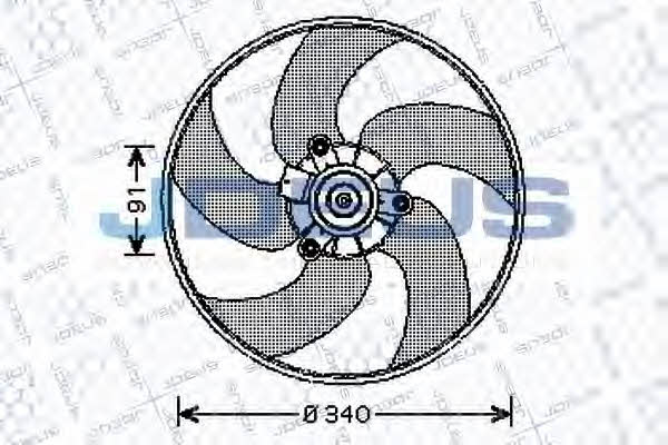 J. Deus EV210300 Вентилятор радіатора охолодження EV210300: Купити в Україні - Добра ціна на EXIST.UA!