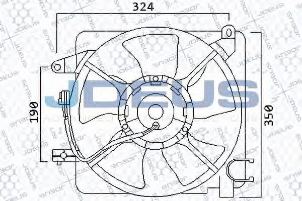 J. Deus EV56M110 Вентилятор радіатора охолодження EV56M110: Купити в Україні - Добра ціна на EXIST.UA!