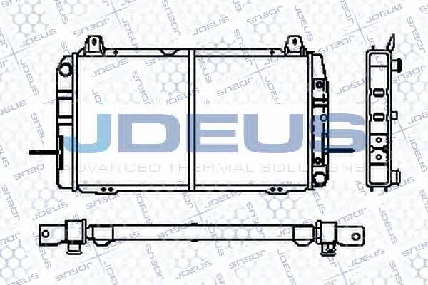 J. Deus RA0120500 Радіатор охолодження двигуна RA0120500: Приваблива ціна - Купити в Україні на EXIST.UA!