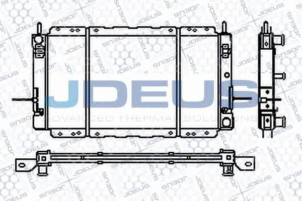 J. Deus RA0120591 Радіатор охолодження двигуна RA0120591: Купити в Україні - Добра ціна на EXIST.UA!