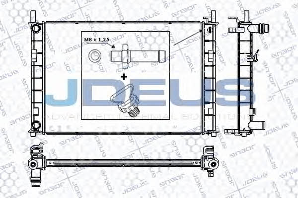 J. Deus RA0121080 Радіатор охолодження двигуна RA0121080: Купити в Україні - Добра ціна на EXIST.UA!