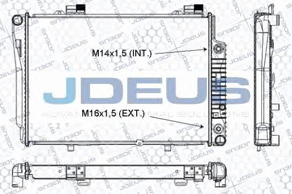 J. Deus RA0170350 Радіатор охолодження двигуна RA0170350: Купити в Україні - Добра ціна на EXIST.UA!