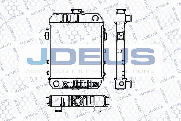 J. Deus RA0200280 Радіатор охолодження двигуна RA0200280: Купити в Україні - Добра ціна на EXIST.UA!