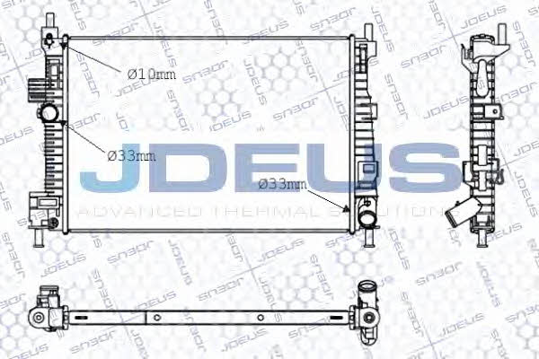 J. Deus 012M42 Радіатор охолодження двигуна 012M42: Приваблива ціна - Купити в Україні на EXIST.UA!