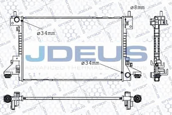 J. Deus 020M80 Радіатор охолодження двигуна 020M80: Купити в Україні - Добра ціна на EXIST.UA!