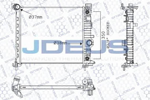 J. Deus 020M82 Радіатор охолодження двигуна 020M82: Купити в Україні - Добра ціна на EXIST.UA!