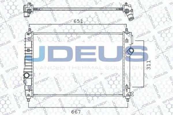 J. Deus 056M13 Радіатор охолодження двигуна 056M13: Купити в Україні - Добра ціна на EXIST.UA!