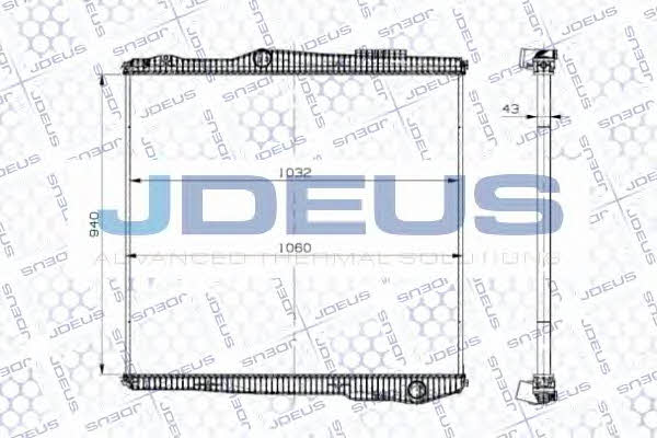 J. Deus 141M07 Радіатор охолодження двигуна 141M07: Купити в Україні - Добра ціна на EXIST.UA!
