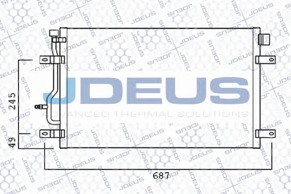 J. Deus 701M35 Радіатор кондиціонера (Конденсатор) 701M35: Купити в Україні - Добра ціна на EXIST.UA!