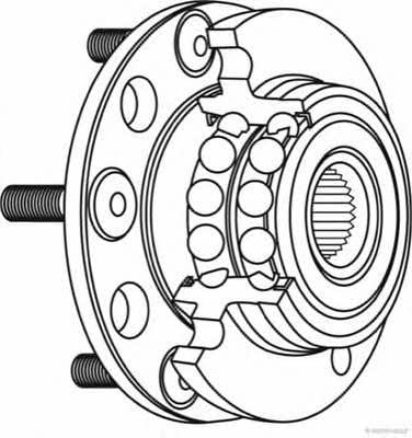 Jakoparts J4708025 Подшипник ступицы колеса, комплект J4708025: Отличная цена - Купить в Украине на EXIST.UA! J4708025 Jakoparts Подшипник ступицы колеса, комплект