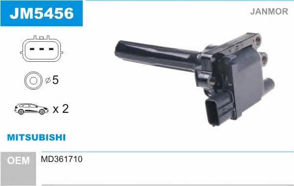 Janmor JM5456 Котушка запалювання JM5456: Купити в Україні - Добра ціна на EXIST.UA!