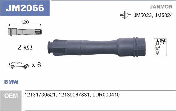 Janmor JM2066 Накінечник дроту високовольтного JM2066: Купити в Україні - Добра ціна на EXIST.UA!