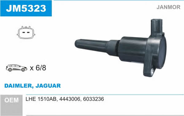 Janmor JM5323 Котушка запалювання JM5323: Купити в Україні - Добра ціна на EXIST.UA!