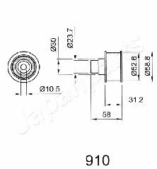 Купити Japanparts BE-910 за низькою ціною в Україні!