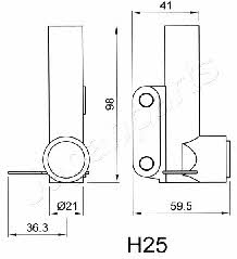 Купить Japanparts BE-H25 по низкой цене в Украине!