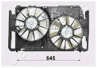 Japanparts VNT152022 Вентилятор радіатора охолодження VNT152022: Приваблива ціна - Купити в Україні на EXIST.UA!