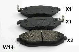 PAW14AF Japanparts Тормозные колодки дисковые, комплект