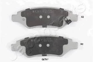PP007AF Japanparts Тормозные колодки дисковые, комплект