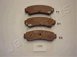 PP125AF Japanparts Тормозные колодки дисковые, комплект