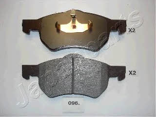 PA096AF Japanparts Тормозные колодки дисковые, комплект