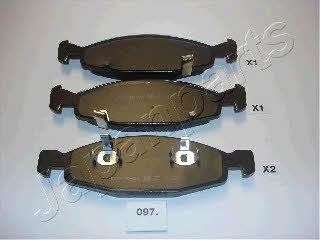 PA097AF Japanparts Тормозные колодки дисковые, комплект
