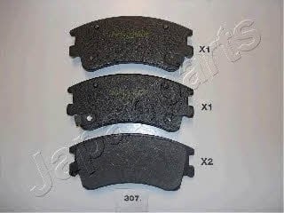 PA307AF Japanparts Тормозные колодки дисковые, комплект