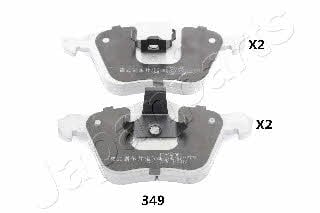 PA349AF Japanparts Тормозные колодки дисковые, комплект