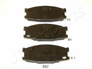 PA507AF Japanparts Тормозные колодки дисковые, комплект
