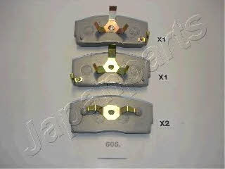 PA606AF Japanparts Тормозные колодки дисковые, комплект