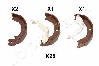 GFK25AF Japanparts Колодки тормозные стояночного тормоза