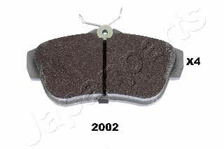 PP2002AF Japanparts Тормозные колодки дисковые, комплект