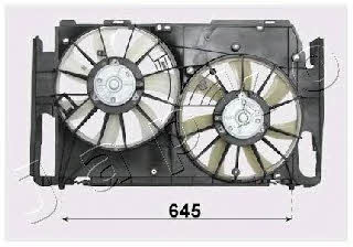 Japko VNT152022 Вентилятор радіатора охолодження VNT152022: Купити в Україні - Добра ціна на EXIST.UA!