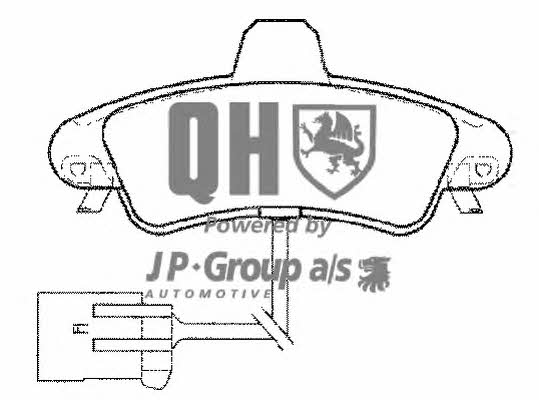 Jp Group 1563700319 Гальмівні колодки, комплект 1563700319: Купити в Україні - Добра ціна на EXIST.UA!