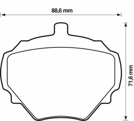 Тормозные колодки дисковые MG MGB (МГ МГБ): 571803J Jurid/Bendix Тормозные колодки дисковые, комплект