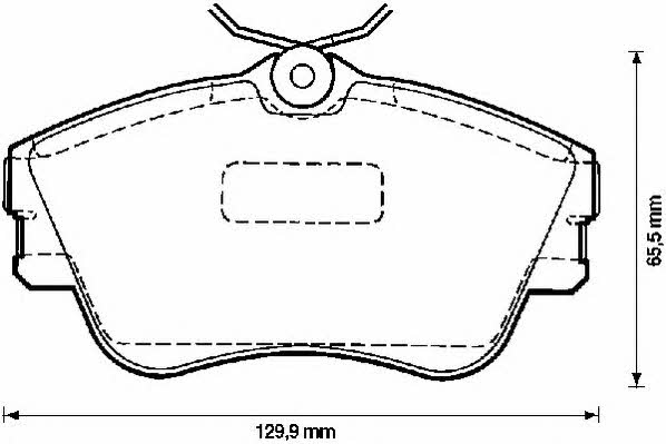 571847J Jurid/Bendix Тормозные колодки дисковые, комплект