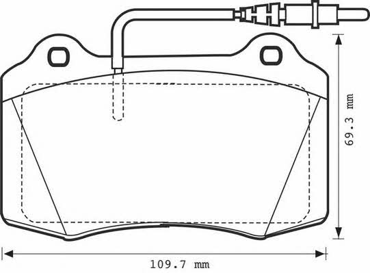 Jurid/Bendix 571999J Тормозные колодки дисковые, комплект 571999J: Отличная цена - Купить в Украине на EXIST.UA! 571999J Jurid/Bendix Тормозные колодки дисковые, комплект