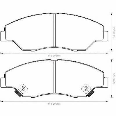 Колодки KIA Retona (Киа Ретона): 572536J Jurid/Bendix Тормозные колодки дисковые, комплект