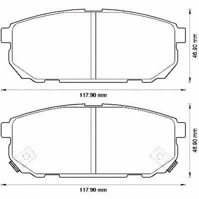 572549J Jurid/Bendix Тормозные колодки дисковые, комплект