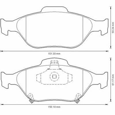 Комплект тормозных колодок Toyota Verso (Тойота Версо): 572576J Jurid/Bendix Тормозные колодки дисковые, комплект