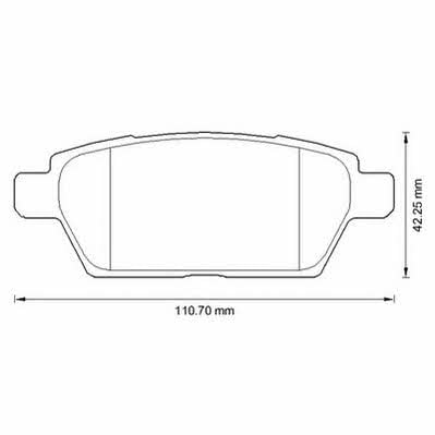 572653J Jurid/Bendix Тормозные колодки дисковые, комплект