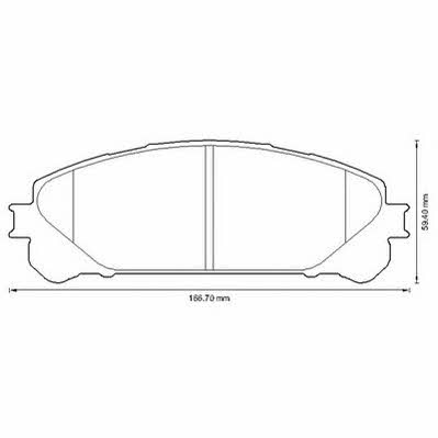572655J Jurid/Bendix Тормозные колодки дисковые, комплект