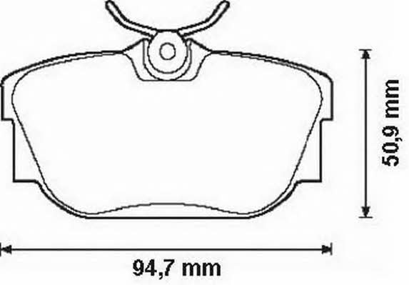 Jurid/Bendix 573038J Гальмівні колодки, комплект 573038J: Купити в Україні - Добра ціна на EXIST.UA!