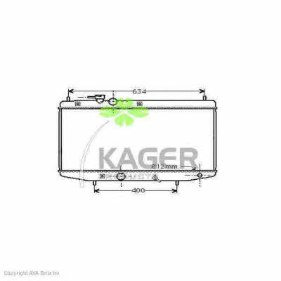 Kager 31-0281 Радіатор охолодження двигуна 310281: Приваблива ціна - Купити в Україні на EXIST.UA!
