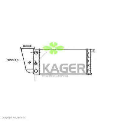 Kager 31-0392 Радіатор охолодження двигуна 310392: Приваблива ціна - Купити в Україні на EXIST.UA!