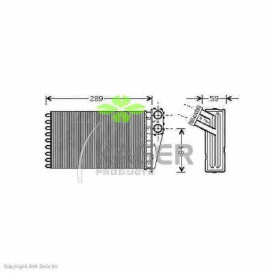 Kager 32-0326 Радіатор опалювача салону 320326: Приваблива ціна - Купити в Україні на EXIST.UA!