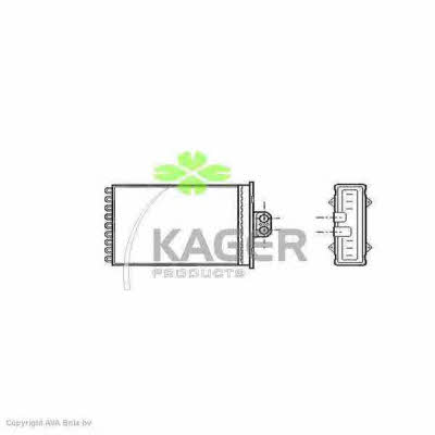 Kager 32-0086 Радіатор опалювача салону 320086: Купити в Україні - Добра ціна на EXIST.UA!