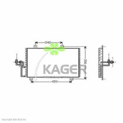 Kager 94-5024 Радіатор кондиціонера (Конденсатор) 945024: Приваблива ціна - Купити в Україні на EXIST.UA!