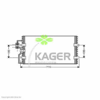 Kager 94-5062 Радіатор кондиціонера (Конденсатор) 945062: Купити в Україні - Добра ціна на EXIST.UA!