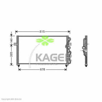 Kager 94-5187 Радіатор кондиціонера (Конденсатор) 945187: Купити в Україні - Добра ціна на EXIST.UA!